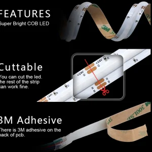 COB LED Strips vs. SMD LED Strips: What’s the Difference and Which One to Choose