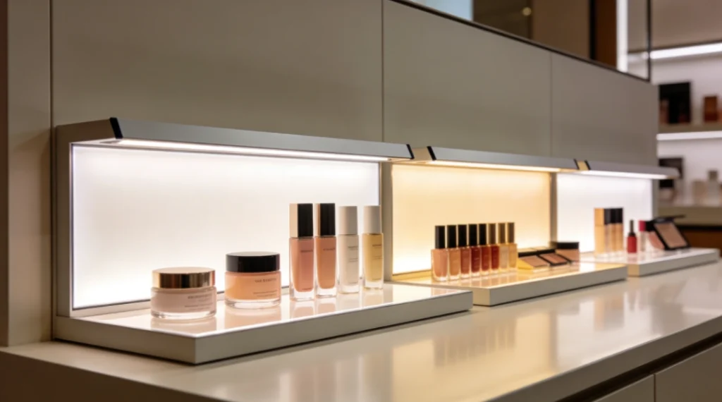 Customizable LED Sheet Panels for Cosmetics Counters Tailoring Lighting to Your Store's Needs