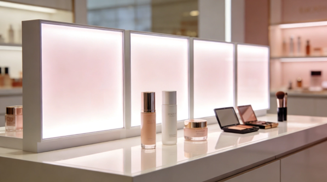 LED Sheet Panels for Cosmetics Counters