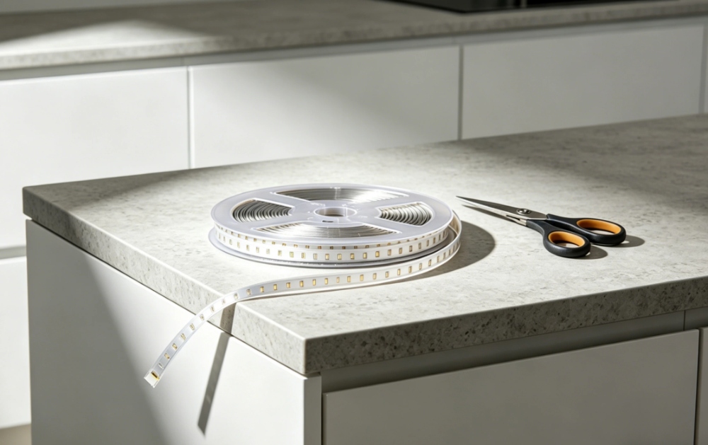 How to Measure Your Counter for a Perfect Custom Cut Light Tape Fit
