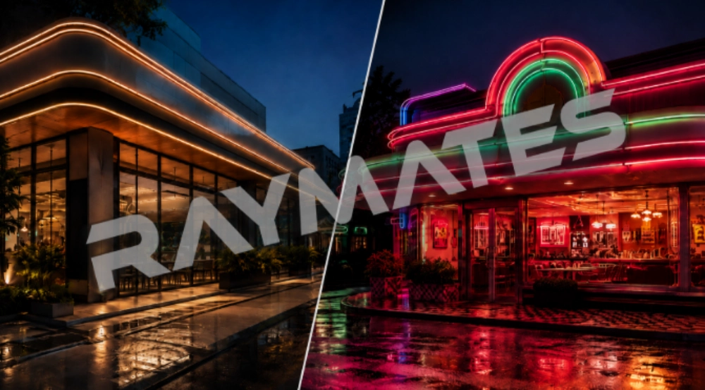 Glass Neon or LED Neon Flex for Outdoor Signage 6 Factors to Check